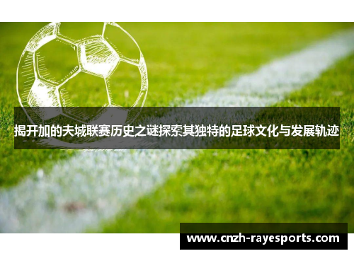 揭开加的夫城联赛历史之谜探索其独特的足球文化与发展轨迹