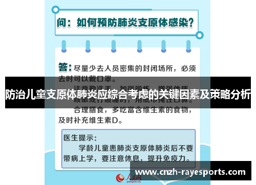 防治儿童支原体肺炎应综合考虑的关键因素及策略分析